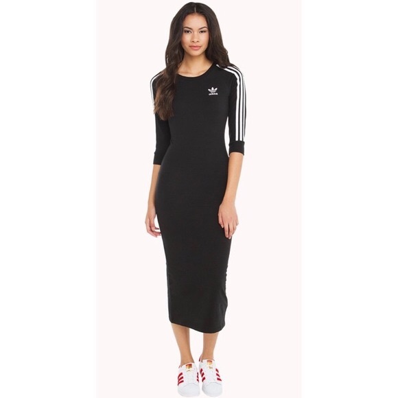 adidas long dress